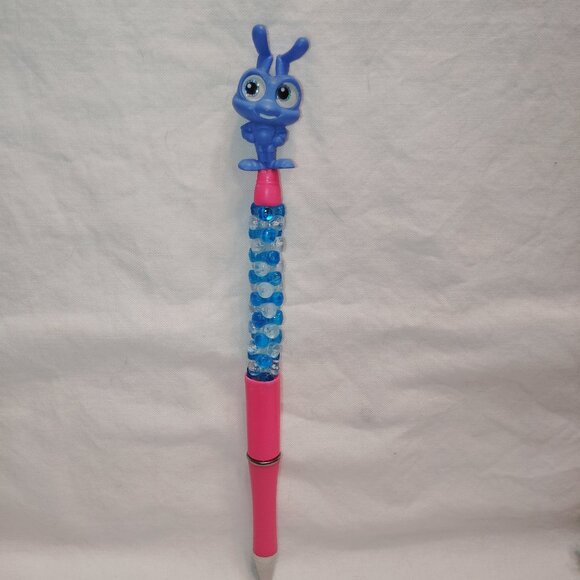 Disney Doorable- Flik - Handmade Beaded Pen A Bug's Life - Picture 1 of 2